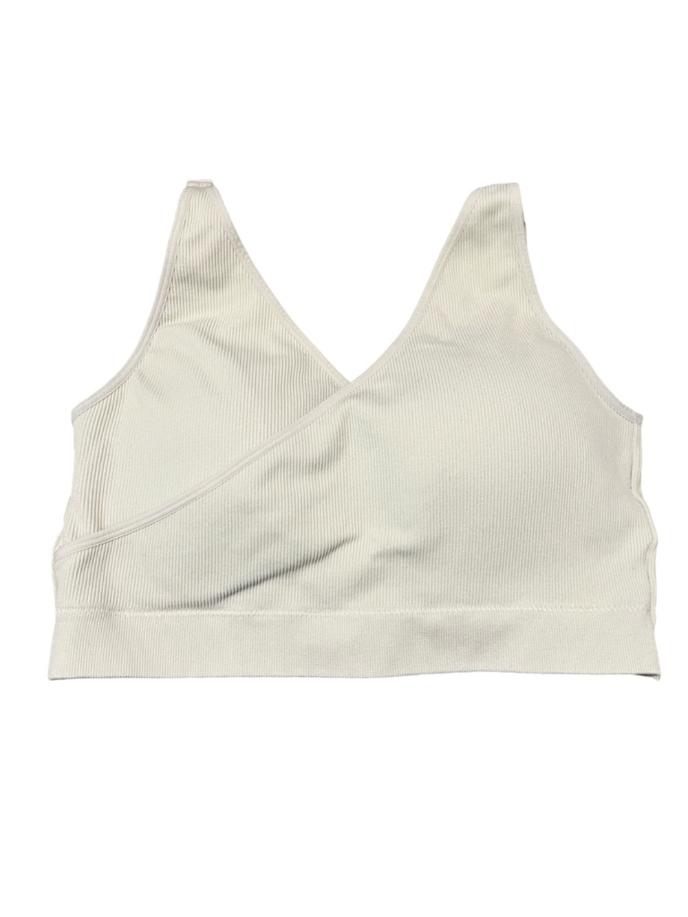 Kindred Bravely Sublime Ribbed Crossover Wireless Nursing Maternity Bra XL Busty
